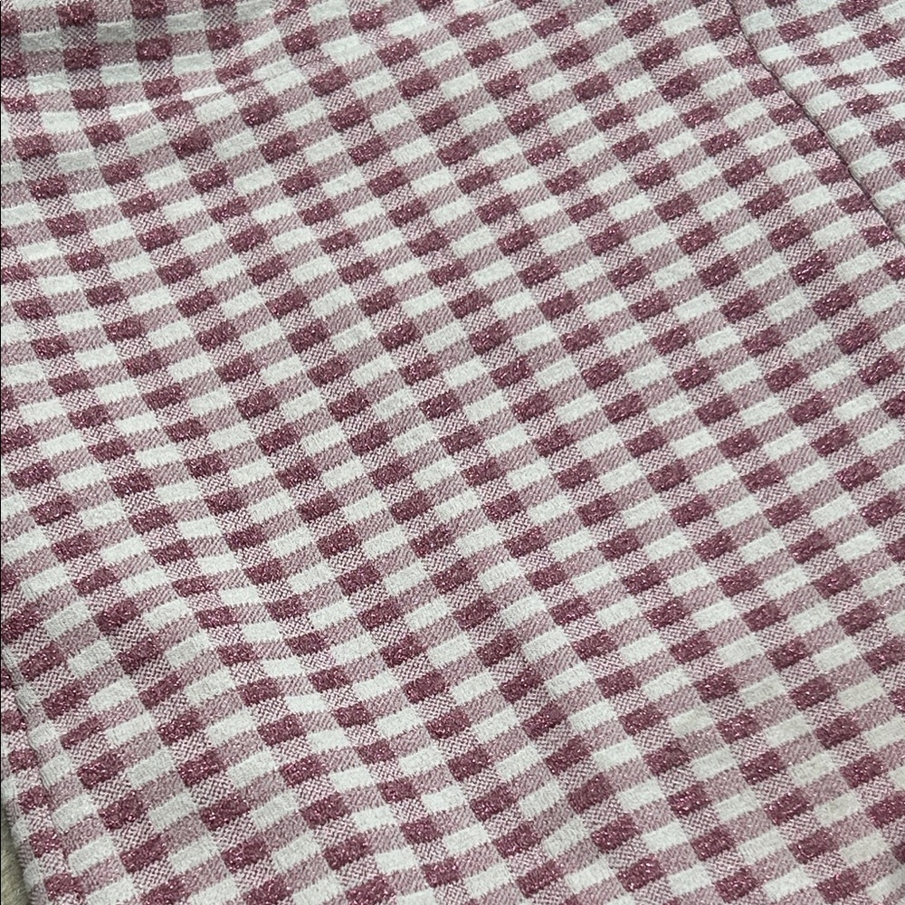 NWT Pink Gingham Shimmer Shorts - Picture 3 of 9